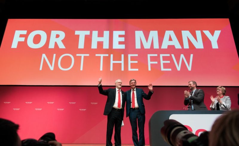 Jeremy Corbyn, Leader of the UK Labour Party, and Richard Leonard, Leader of the Scottish Labour Party.